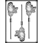 Long Stem Rose Sucker Hard Candy Mold (8H-13114)
