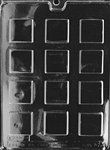 1-1/2" Plain Square Mints Mold - Lpao065