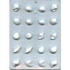 1" Assorted Shells Hard Candy Mold (8H-12811)