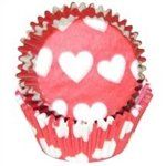 Red Heart Star Baking Cups - 50 Pack
