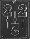 Number 2 Lollipop Mold - L047