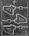 Number 4 Lollipop Mold - Lpl049