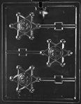 Sheriff Badge Lolly Mold - Lpj108