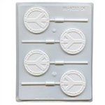 2-1/2" Peace Sign With Love Hard Candy Mold (8H-9232)