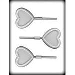 3-1/8" Heart With Border Hard Candy Mold (8H-1211)