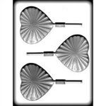 Sunburst Heart Sucker Hard Candy Mold (8H-1223)