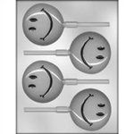 3" Smiley Face Sucker Chocolate Mold (90-9823)