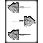 Gingerbread House Sucker Hard Candy Mold (8H-4214)