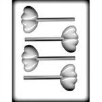 2-3/4" Double Heart Sucker Hard Candy Mold (8H-1241)