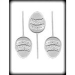 Happy Easter Egg Sucker Hard Candy Mold (8H-2246)