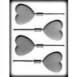 Large Heart Sucker Hard Candy Mold (8H-1217)