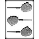 Santa Face Sucker Hard Candy Mold (8H-4249)