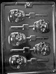 Scary Skull Lolly Mold - Lph121
