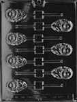 Small Daisy Lolly Chocolate Mold - Lpf013