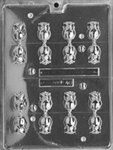 Small 3D Rose Lolly Chocolate Mold - Lpf046