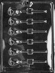 Tea Rose Lolly Chocolate Mold - Lpf028