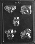 Day Of The Dead Skulls Mold - Lph165