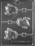 Smiley Ghost Lolly Mold - Lph173
