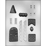 Gingerbread House Accessories Mold (90-4310)