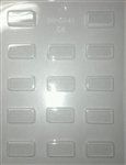 1-1/2" X 3/4" Rectangle Mold (90-5044)