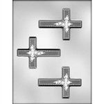 4" Cross With Flower Mold (90-7612)