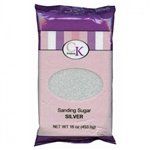Silver Sanding Sugar - 16 Ounce