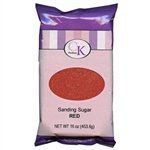Red Sanding Sugar - 16 Ounce