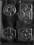 Funky 4 Shape Christmas Bar Mold - LPC437