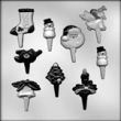 Christmas Assorted Picks Mold (90-P4001)