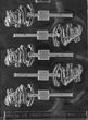 Waving Santa Lolly Mold - LPC109
