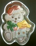 Vintage Wilton Bear-Y Christmas Aluminum Cake Pan